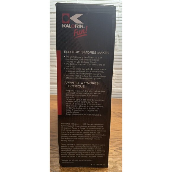 Kalorik Indoor Electric Stainless‎ Steel S'mores Maker - Picture 3 of 12